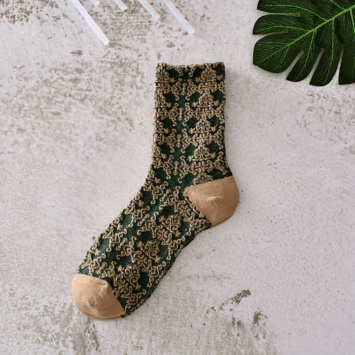 Sophia | Elegant Embroidered Socks