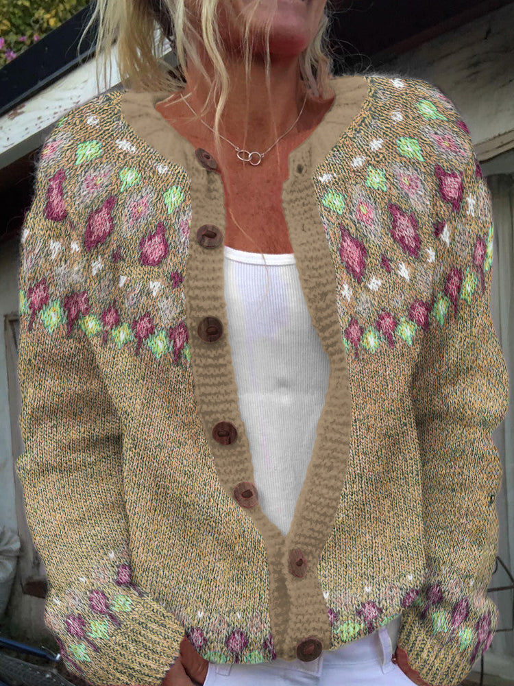 Aria | Nordic Wool Cardigan