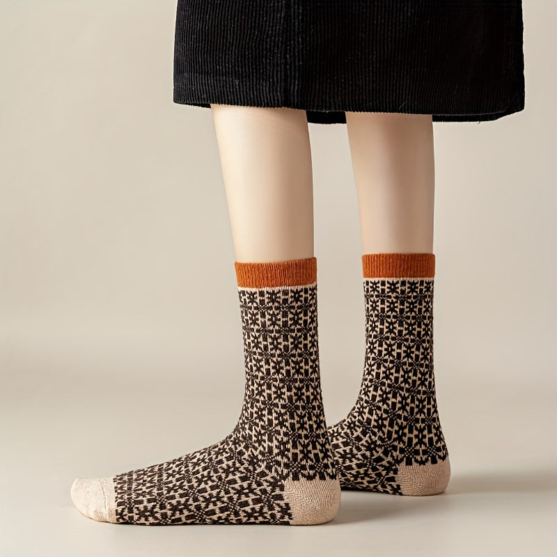 Hazel | Retro knit socks