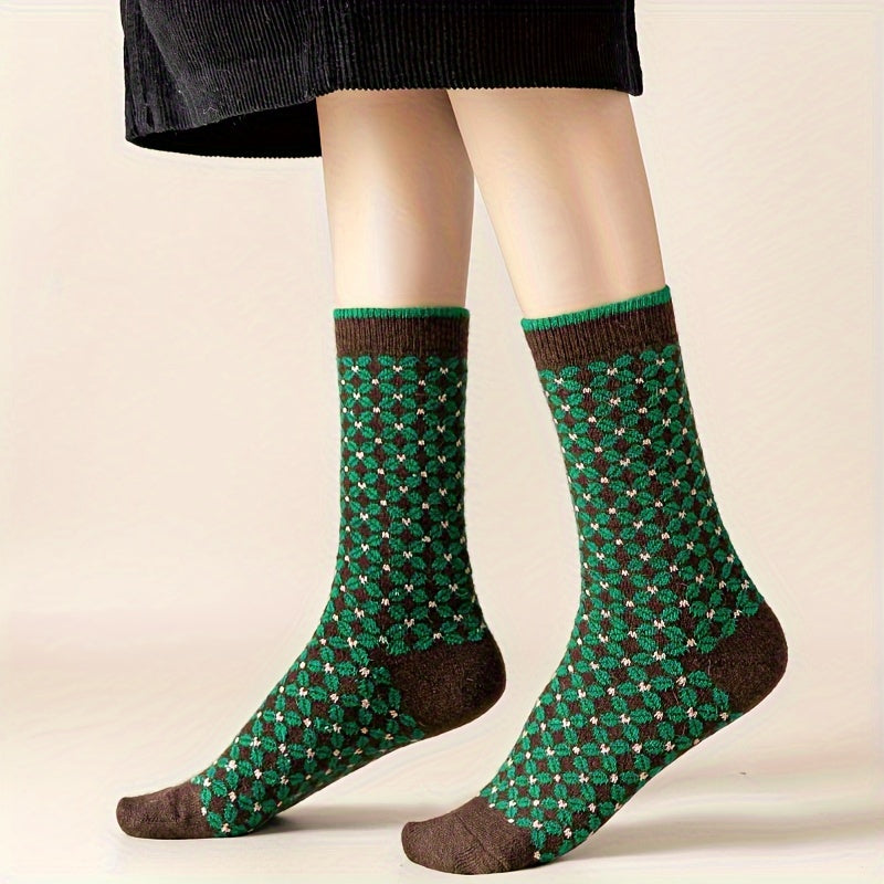 Hazel | Retro knit socks