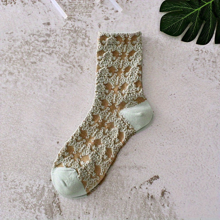 Sophia | Elegant Embroidered Socks