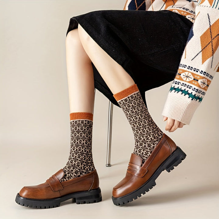 Hazel | Retro knit socks