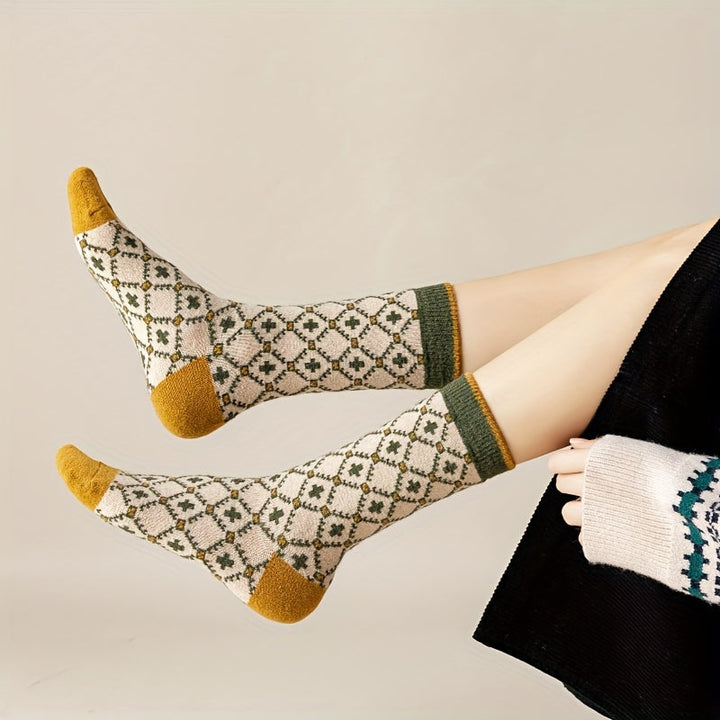 Hazel | Retro knit socks