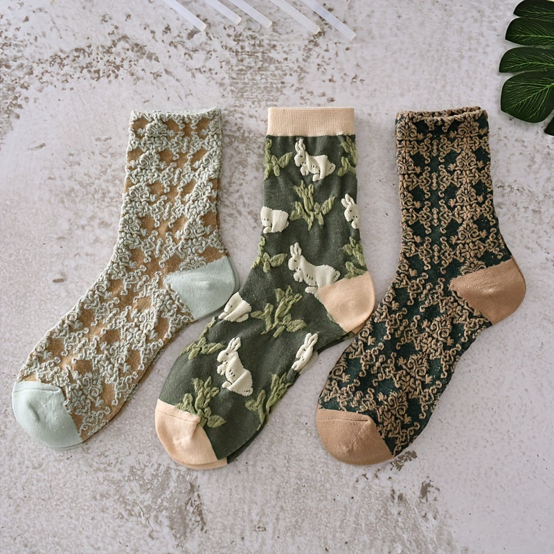 Sophia | Elegant Embroidered Socks