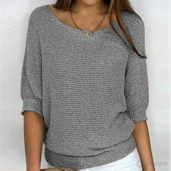 Luzvee | Elegant cable knit sweater